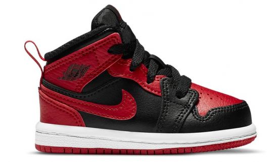 Jordan 1 Mid Banned Toddlers Style : 640735-074