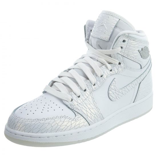 Jordan 1 Retro High Heiress Pure Platinum -100