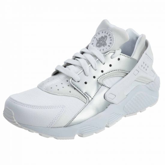 Nike Air Huarache White/Metallic Silver-108