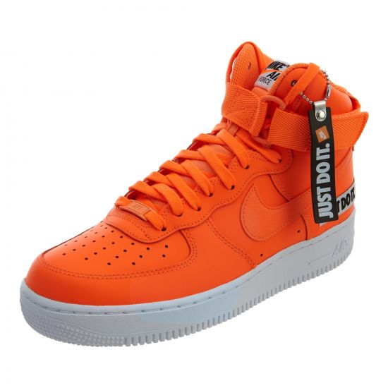 Nike Air Force 1 Hi 07 Lv8 JDI Leather Total Orange Mens Style :BQ6474