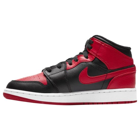 Jordan 1 Mid Chicago Black Toe Big Kids Style : 554725-074