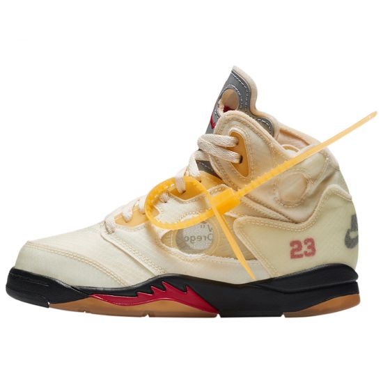 Jordan 5 Retro Off-white Sail Little Kids Style : Cv4827-100