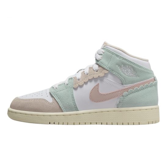 Air Jordan 1 Mid Se Pink Aqua (Gs) Big Kids Style : Dz5361