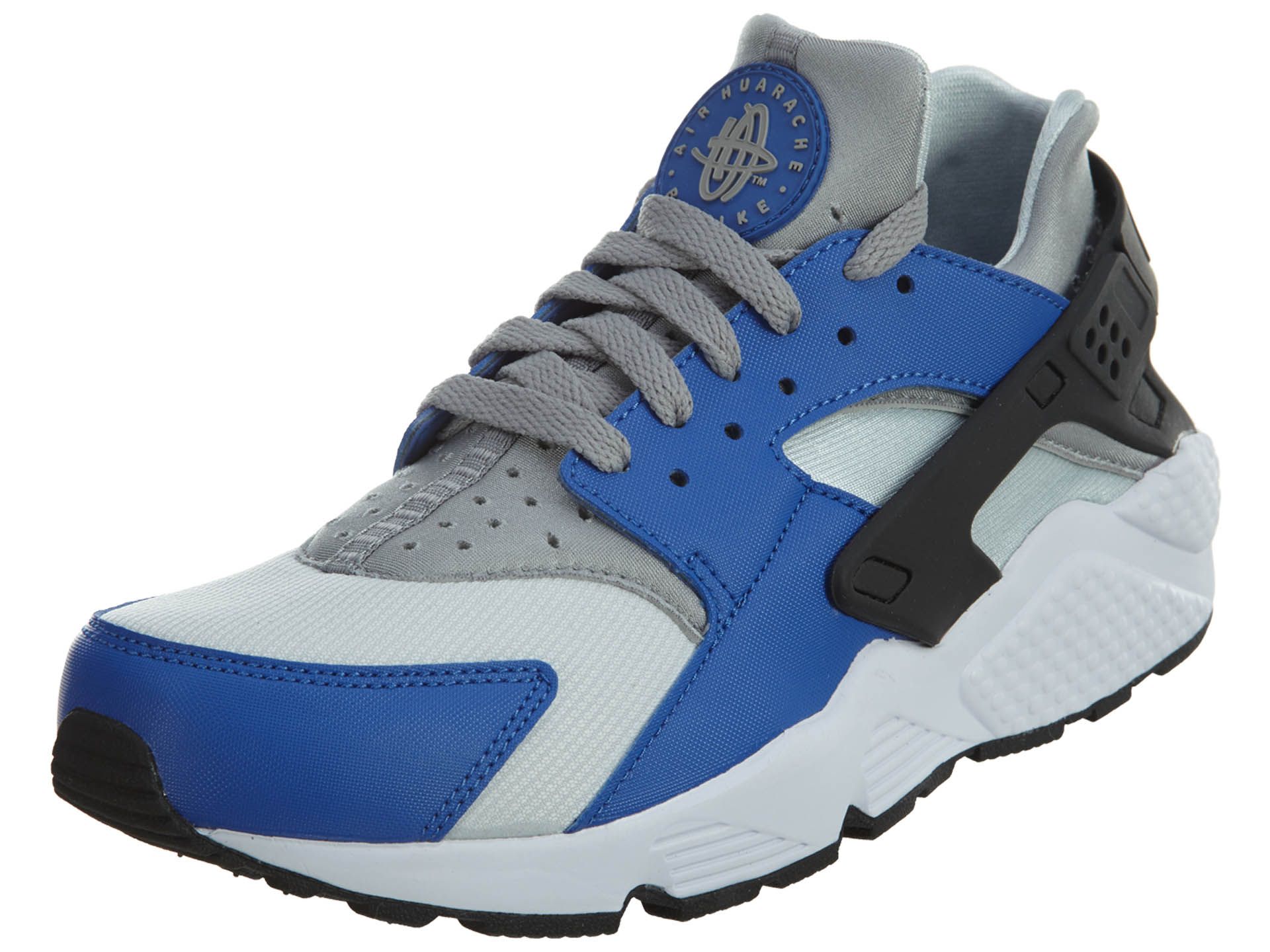 blue and silver huaraches