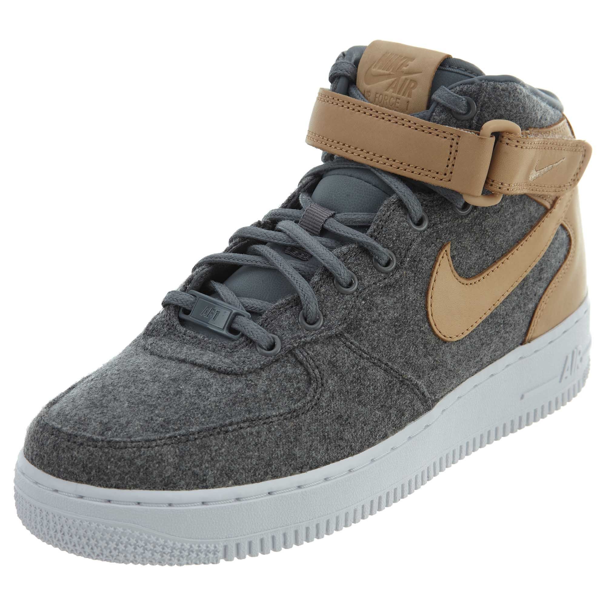 nike wmns air force 1 07 mid leather premium oatmeal