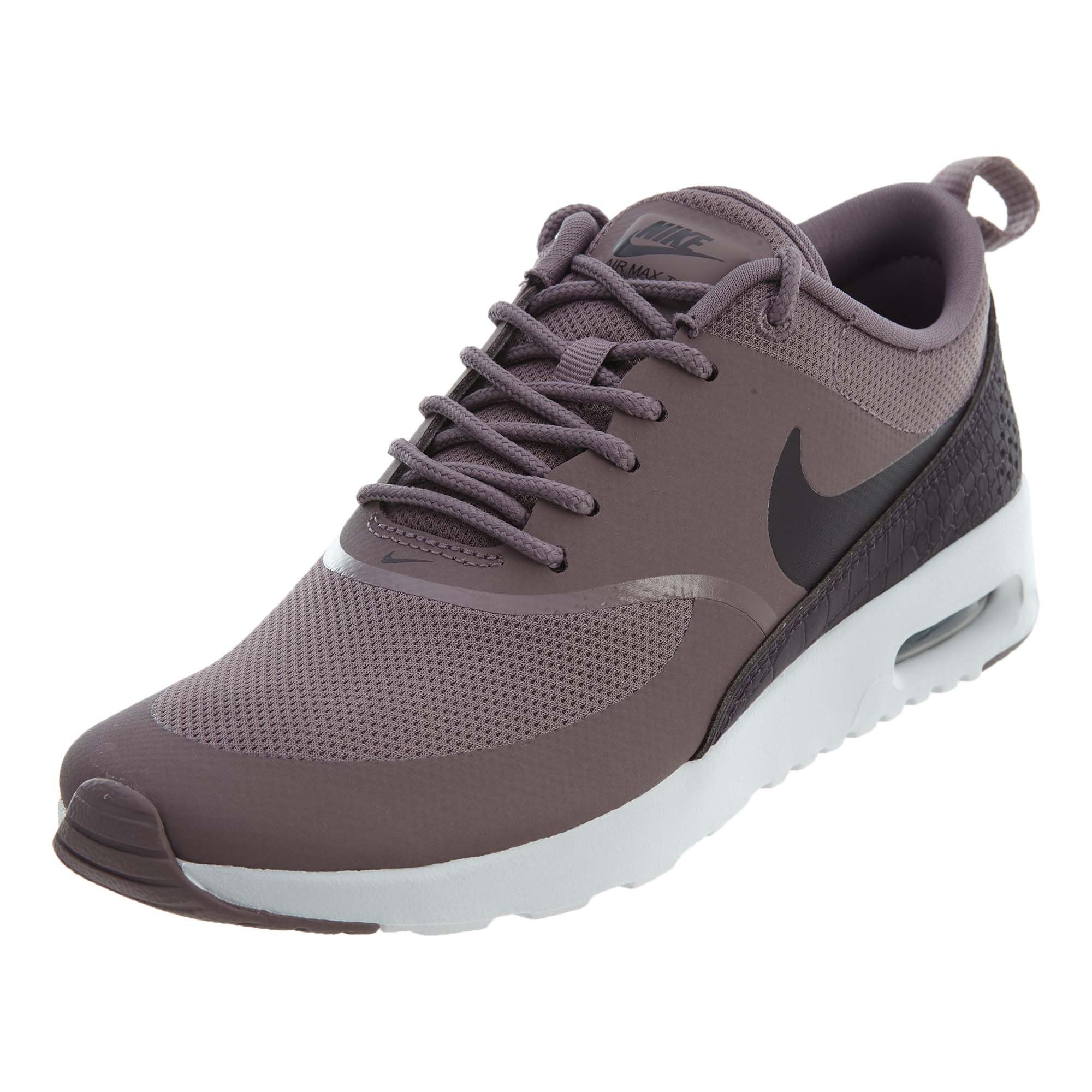 women's air max thea shoes - taupe grey/port wine
