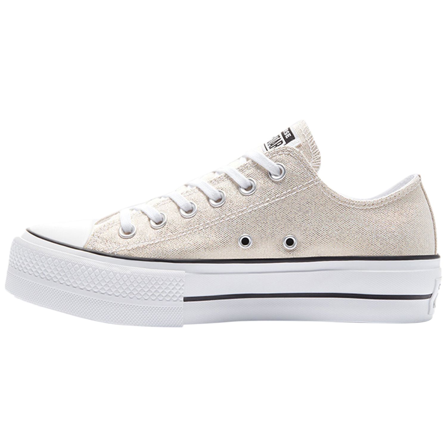 converse chuck taylor move platform hi trainers in beige