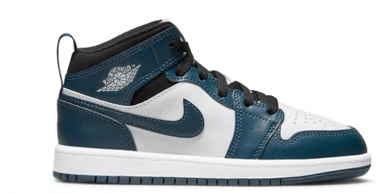 Jordan 1 Mid Little Kids Style : 640734-411