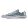 Converse All Star Ox Basketball Shoe  Womens Style : 553347c-Metallic Glacier/White/White