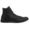 Converse Chuck Taylor All Star Leather Hi Top Sneakers Unisex Style : 135251c-BLACK MONO