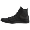 Converse Chuck Taylor All Star Leather Hi Top Sneakers Unisex Style : 135251c-BLACK MONO