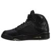 Jordan 5 Retro Premium Triple Black Mens Style : 881432