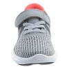 Nike Revolution 4 (psv) Wolf Grey Racer Pink  Boys / Girls Style :943307