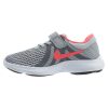 Nike Revolution 4 (psv) Wolf Grey Racer Pink  Boys / Girls Style :943307