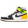 Jordan 1 Retro High White Black Volt University Gold Mens Style : 555088-118