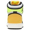 Jordan 1 Retro High White Black Volt University Gold Big Kids Style : 575441-118