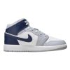 Jordan 1 Mid (Gs) "Wolf Grey" Big Kids Style : Dq8423